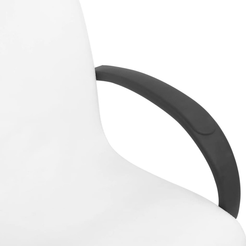 Produktbild för Massagefåtölj med fotpall vit 127x60x98 cm konstläder