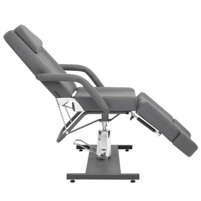 Produktbild för Behandlingsstol konstläder grå 180x62x78 cm
