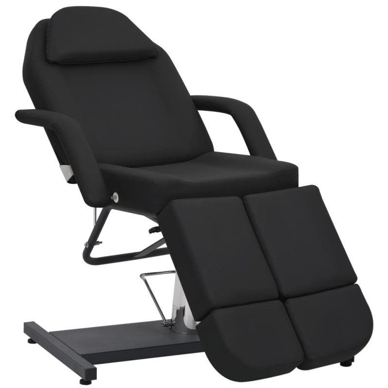 Produktbild för Behandlingsstol konstläder svart 180x62x78 cm