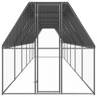 Miniatyr av produktbild för Hönsbur för utomhusbruk 2x12x2 m galvaniserat stål