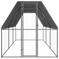 Miniatyr av produktbild för Hönsbur för utomhusbruk 2x6x2 m galvaniserat stål