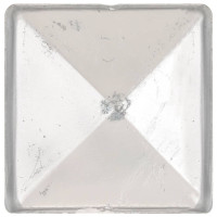 Produktbild för Stolphattar pyramid 6 st galvaniserad metall 71x71 mm