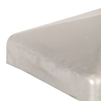 Produktbild för Stolphattar pyramid 6 st galvaniserad metall 71x71 mm