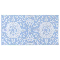 Produktbild för Utomhusmatta babyblå 120x180 cm PP