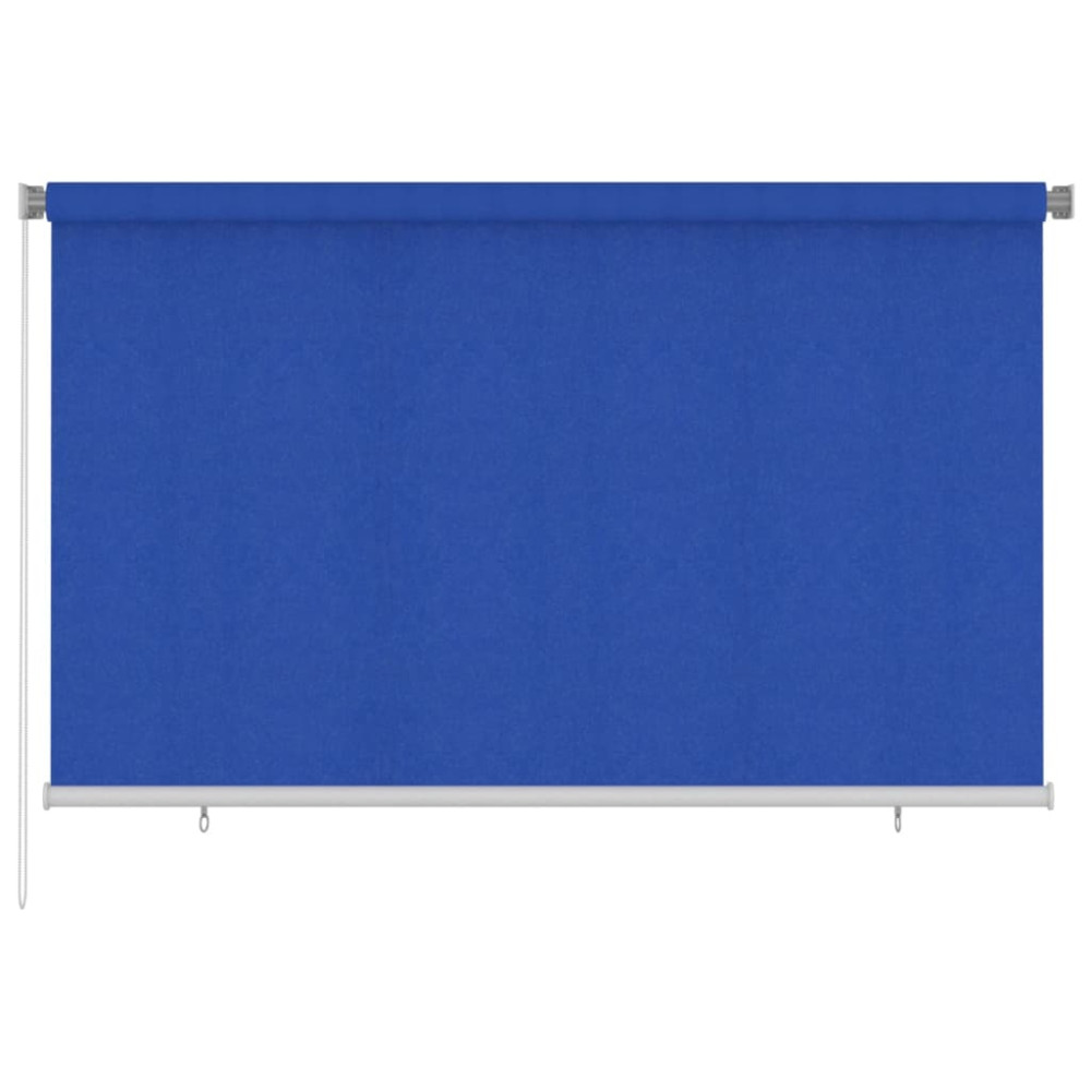 Produktbild för Rullgardin utomhus 245 (B) x 140 (H) cm blå HDPE