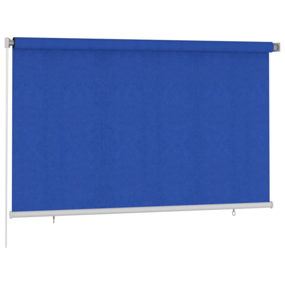 Produktbild för Rullgardin utomhus 245 (B) x 140 (H) cm blå HDPE