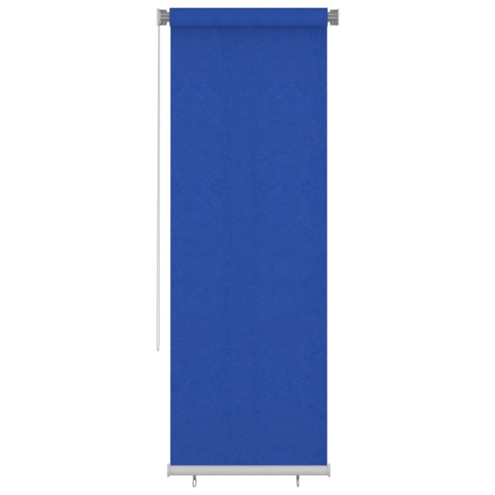 Produktbild för Rullgardin utomhus 85 (B) x 230 (H) cm blå HDPE