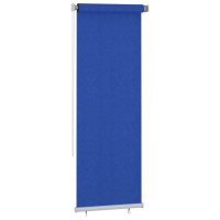 Produktbild för Rullgardin utomhus 85 (B) x 230 (H) cm blå HDPE