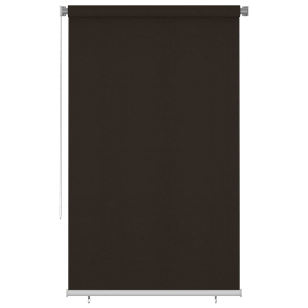 Produktbild för Rullgardin utomhus 145 (B) x 230 (H) cm brun HDPE