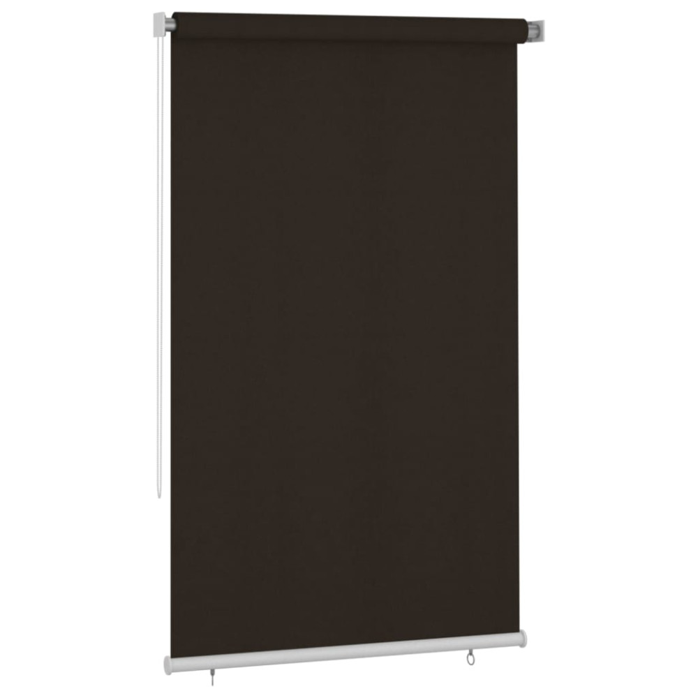Produktbild för Rullgardin utomhus 145 (B) x 230 (H) cm brun HDPE