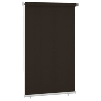 Produktbild för Rullgardin utomhus 145 (B) x 230 (H) cm brun HDPE