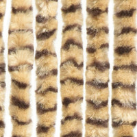 Miniatyr av produktbild för Insektsdraperi beige och brun 56x185 cm chenille