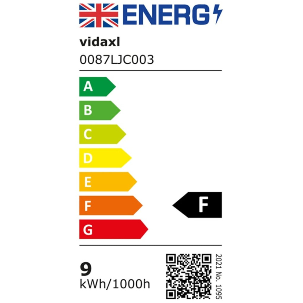 Produktbild för Utomhusvägglampa LED 9 W svart oval