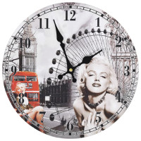 Produktbild för Väggklocka vintage Marilyn Monroe 30 cm
