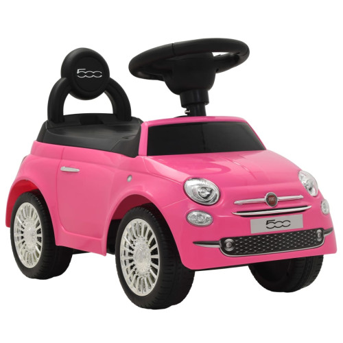 vidaXL Åkbil Fiat 500 rosa