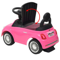 Produktbild för Åkbil Fiat 500 rosa