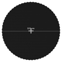 Miniatyr av produktbild för Matta till 3,66 m rund studsmatta svart