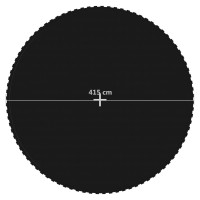 Produktbild för Matta till 4,57 m rund studsmatta svart