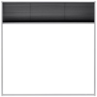 Produktbild för Plisserat insektsnät för fönster 120x120 cm aluminium