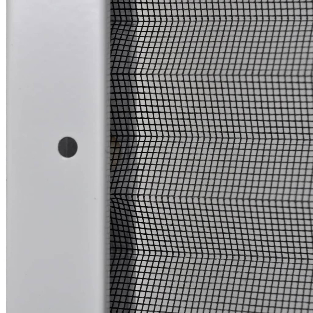 Produktbild för Plisserat insektsnät för fönster 120x120 cm aluminium