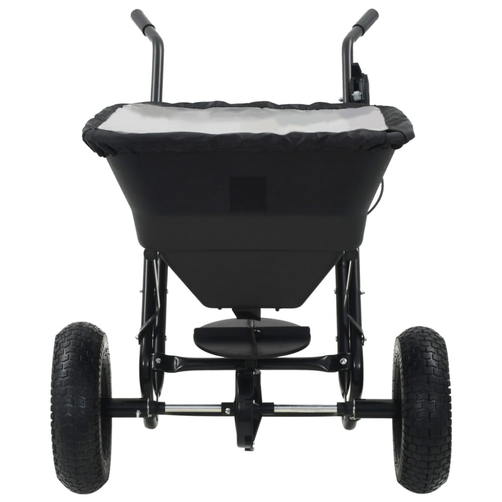 Produktbild för Saltspridare manuell PVC och stål 106x73x76 cm 45 L