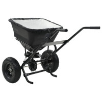 Produktbild för Saltspridare manuell PVC och stål 106x73x76 cm 45 L