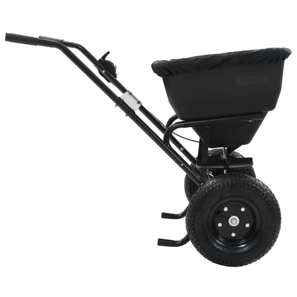 Produktbild för Saltspridare manuell PVC och stål 106x73x76 cm 45 L