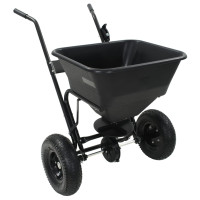 Produktbild för Saltspridare manuell PVC och stål 106x73x76 cm 45 L