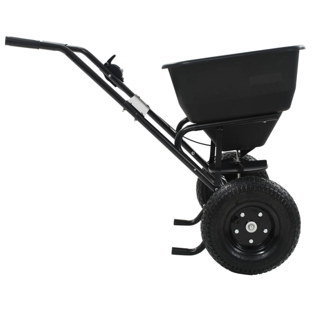 Produktbild för Saltspridare manuell PVC och stål 106x73x76 cm 45 L