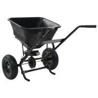 Produktbild för Saltspridare manuell PVC och stål 106x73x76 cm 45 L