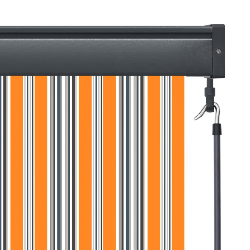 Produktbild för Rullgardin utomhus 140x250 cm gul och blå
