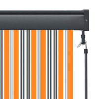 Produktbild för Rullgardin utomhus 140x250 cm gul och blå
