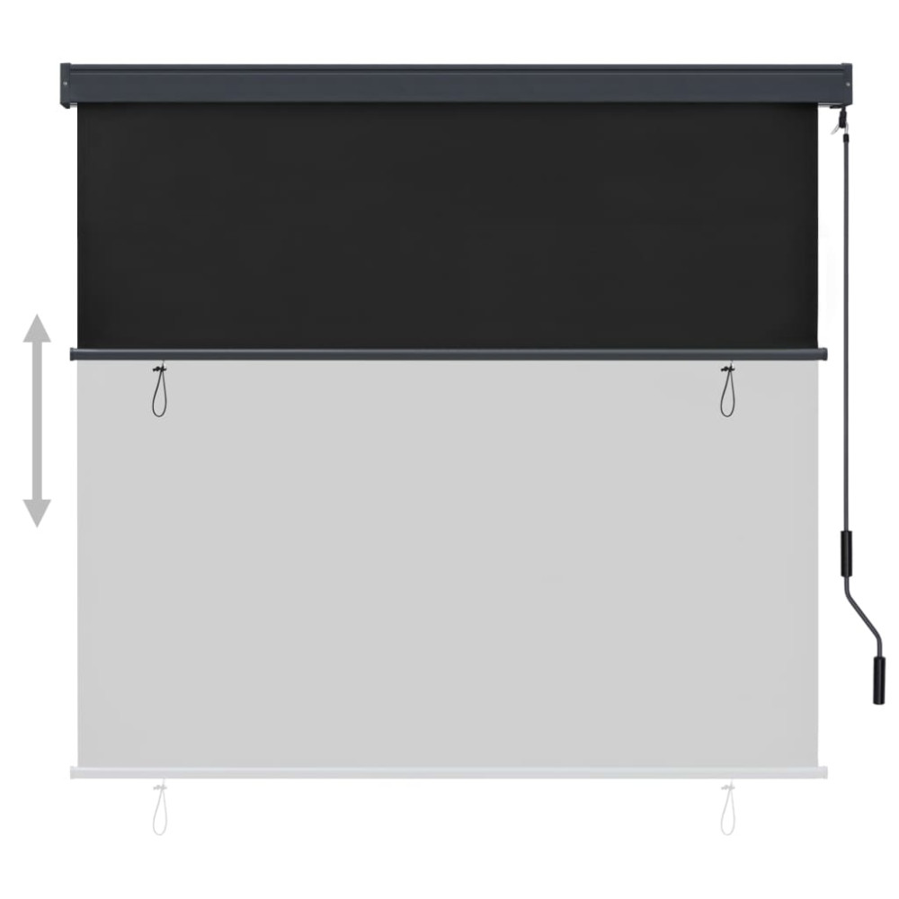Produktbild för Rullgardin utomhus 160x250 cm antracit