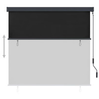 Produktbild för Rullgardin utomhus 160x250 cm antracit