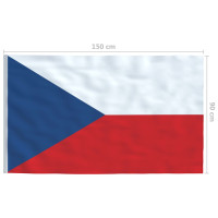 Produktbild för Tjeckiens flagga 90x150 cm