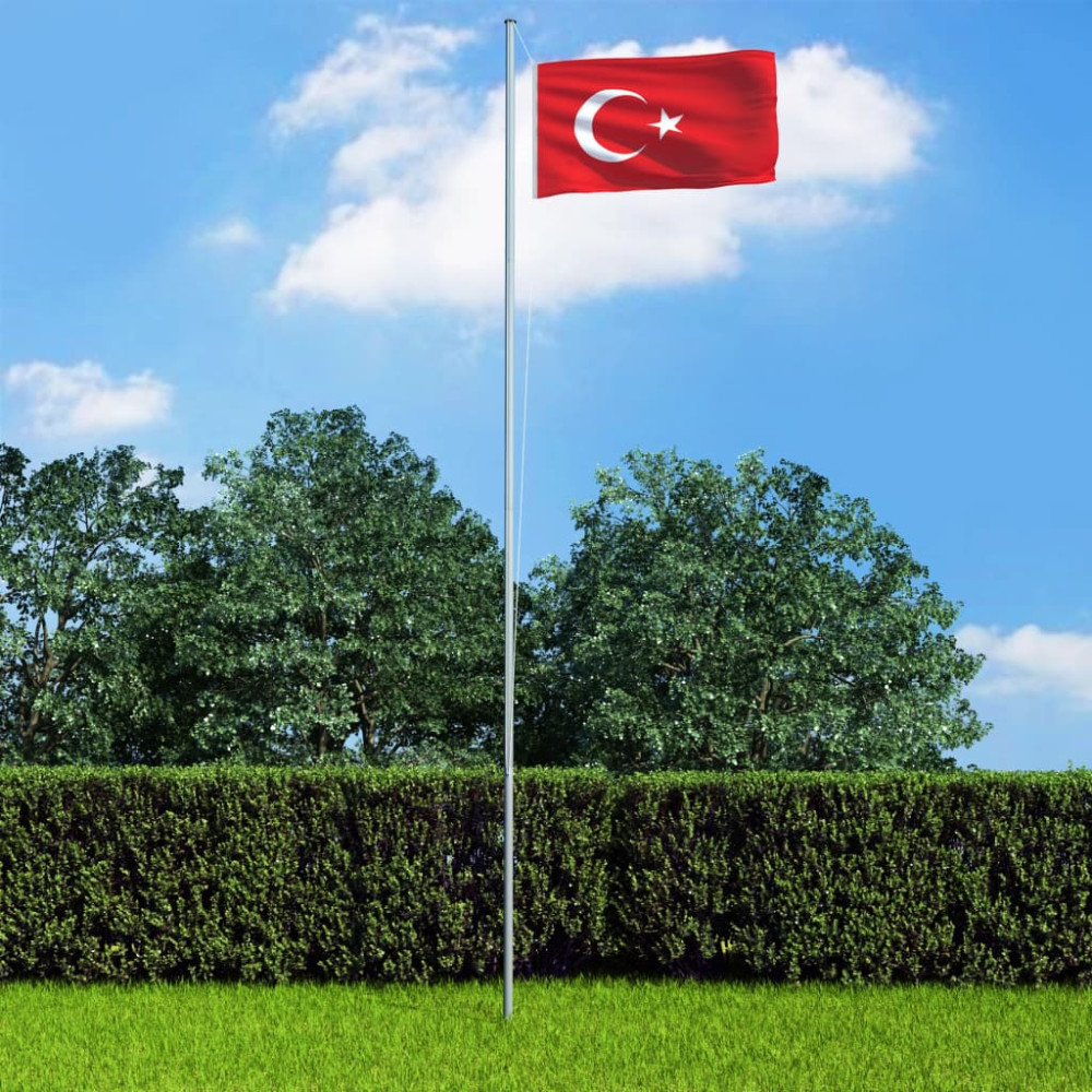 Produktbild för Turkiets flagga 90x150 cm