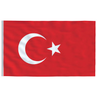 Produktbild för Turkiets flagga 90x150 cm