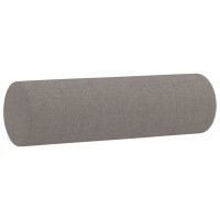 Produktbild för Prydnadskuddar 2 st taupe Ø15x50 cm tyg