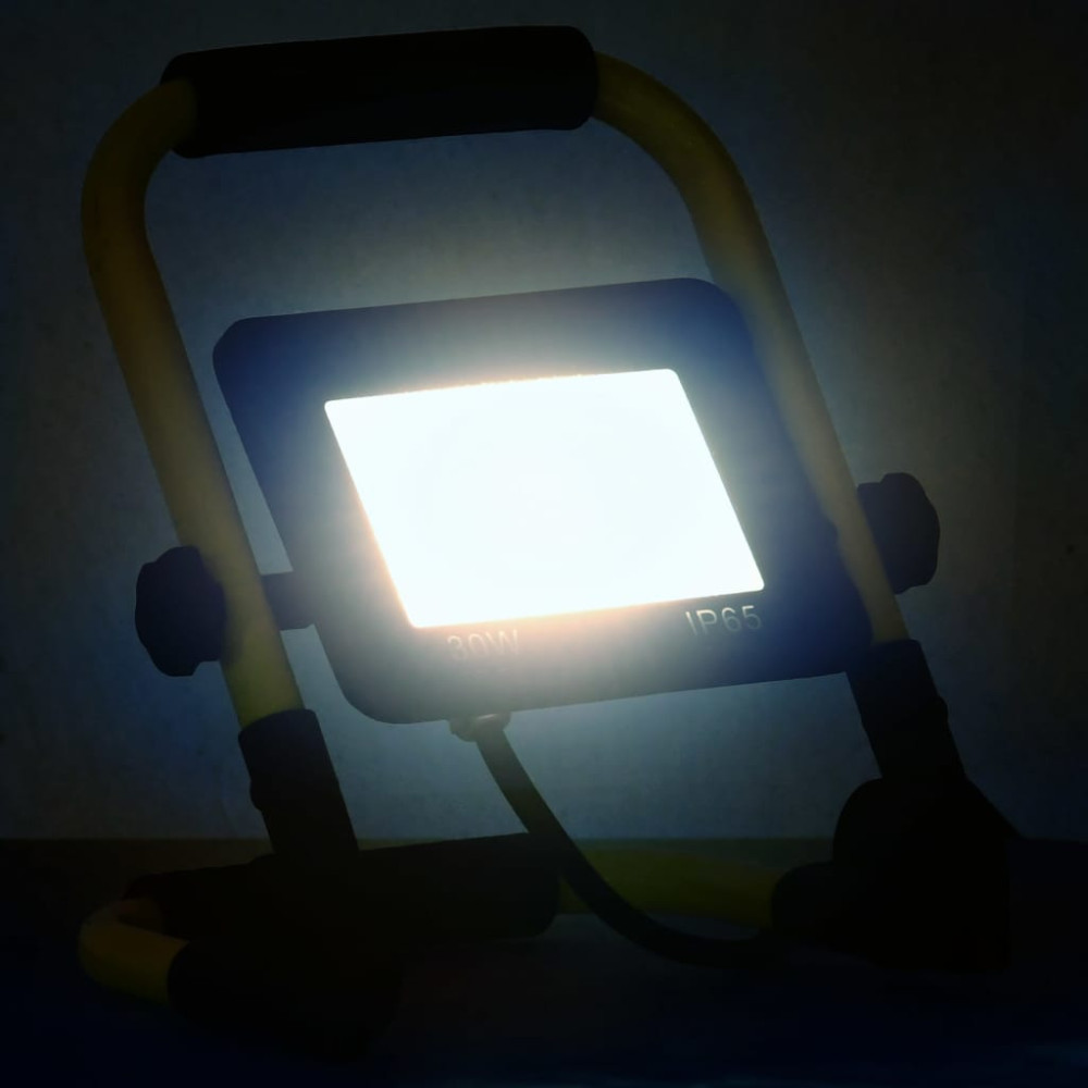 Produktbild för Strålkastare med handtag 30 W LED kallvit