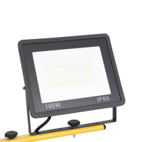 Produktbild för Strålkastare med stativ 2x100 W LED varmvit