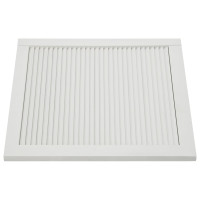 Produktbild för Skåplucka lamelldesign vit 39,5x39,4 cm massiv furu