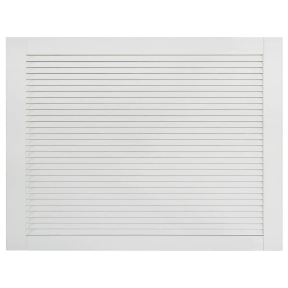 Produktbild för Skåplucka lamelldesign vit 39,5x59,4 cm massiv furu