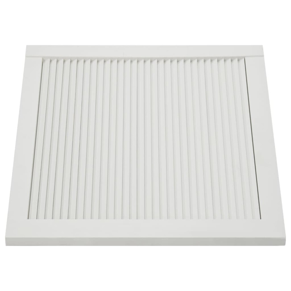 Produktbild för Skåplucka lamelldesign vit 39,5x59,4 cm massiv furu