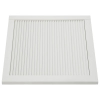Produktbild för Skåplucka lamelldesign vit 39,5x59,4 cm massiv furu