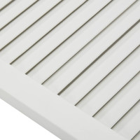 Produktbild för Skåplucka lamelldesign vit 39,5x59,4 cm massiv furu