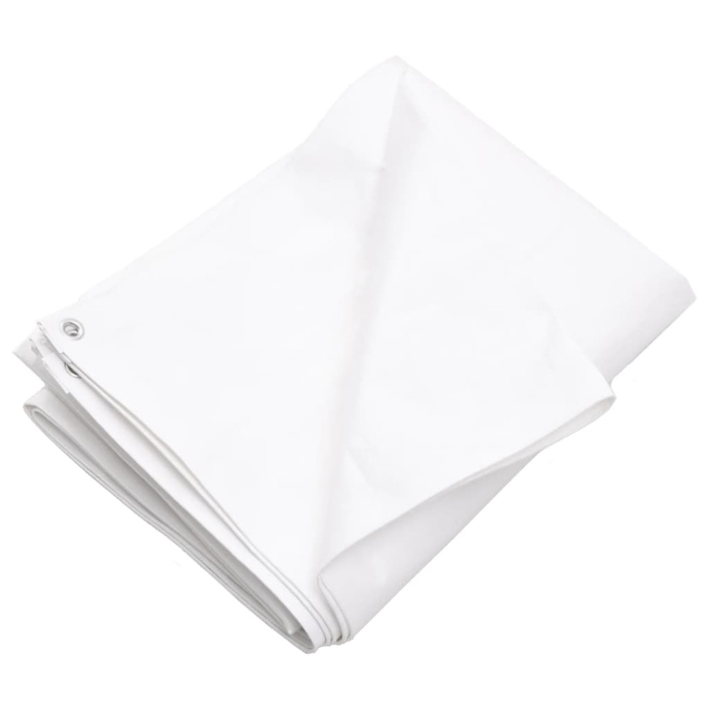 Produktbild för Presenning 260 g/m² 6x6 m vit HDPE