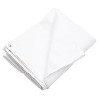 Produktbild för Presenning 260 g/m² 6x6 m vit HDPE