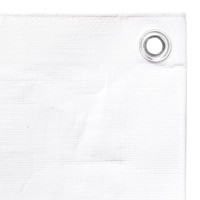 Produktbild för Presenning 260 g/m² 6x6 m vit HDPE