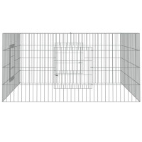 Produktbild för Kaninhage 110x110x55 cm galvaniserat järn