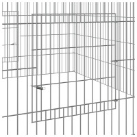 Produktbild för Kaninhage 110x110x55 cm galvaniserat järn